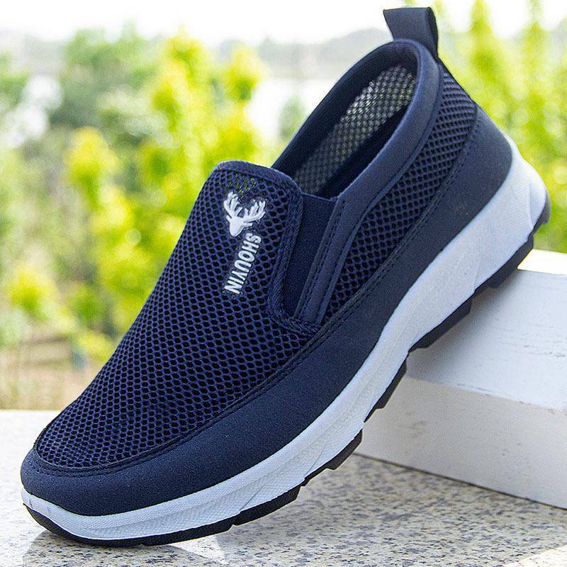 Herren-Wanderschuhe mit rutschfester, verschleißfester Sohle und weicher Sohle – bequem, atmungsaktiv, lässiges Schuhwerk für Frühling und Herbst 41 blau Herren-Wanderschuhe mit rutschfester, verschleißfester Sohle und weicher Sohle – bequem, atmungsaktiv, lässiges Schuhwerk für Frühling und Herbst 41 blau von Joom DACH