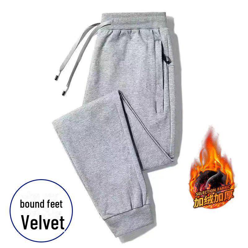 Herren Warme Fleece Slim Sweatpants - Herbst/Winter Lässig Dick Gerade Lange Hose M (85-100 lbs) von Joom DACH