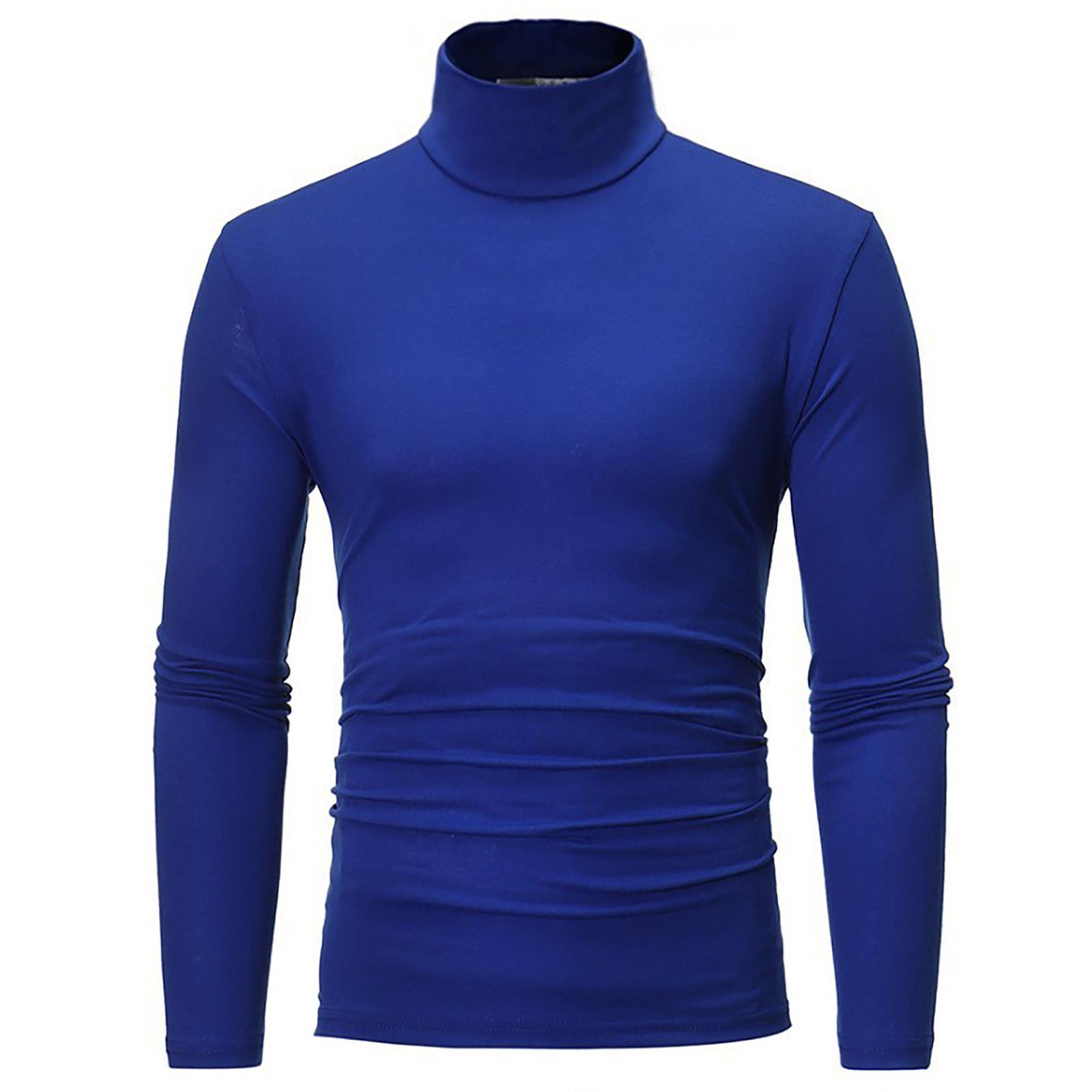 Herren Warmes T-Shirt Langarm Warmes Oberteil Winterpullover Warmes Sportshirt Freizeitunterwäsche Stehkragenshirt Sportoberteil Sportshirt XXL von Joom DACH