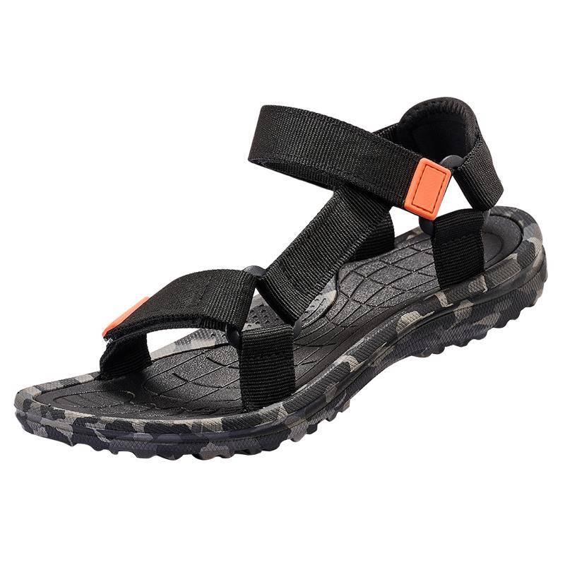Herren Wassersandalen Wasserdicht Fußgewölbestütze Wandersandalen Komfort Leder Sport Outdoor Sandalen für Sommer Strand Trail Walking 39 von Joom DACH