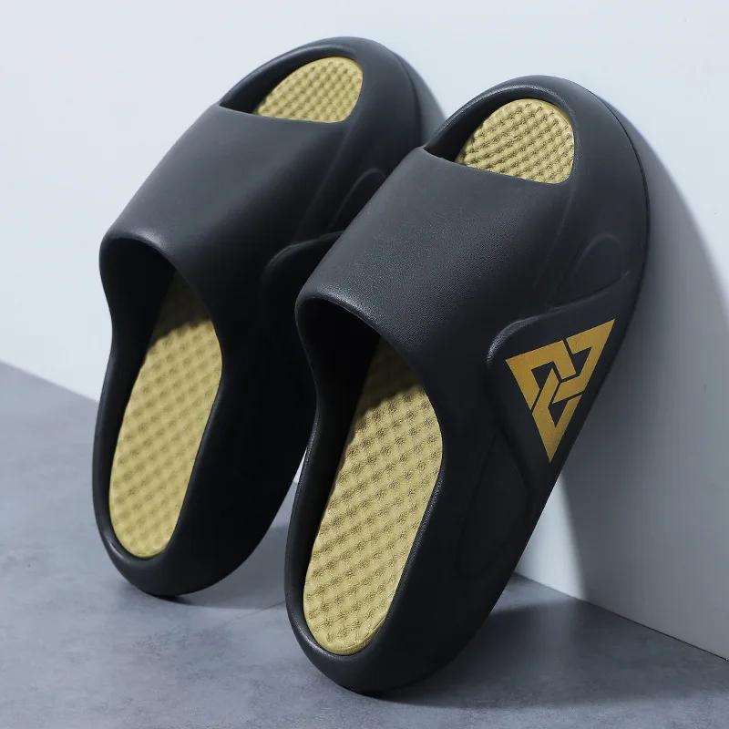 Herren Weiche Luftpolsterung Lässige Hausschuhe EVA Extra-dicke Sohle Sandalen Mode Zehentrenner Outdoor-Schuhe Sommer Out Sandalias Hombre 40-41 schwarz von Joom DACH