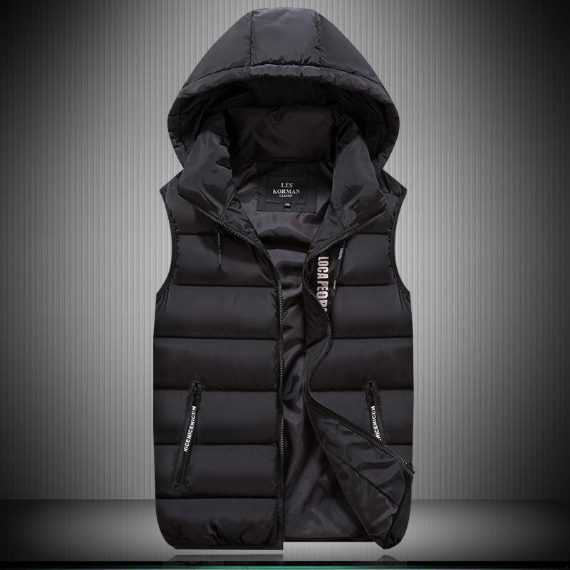 Herren Weste Winter Kapuzenweste Ärmellos Thermoweste Gefütterte Weste XL von Joom DACH