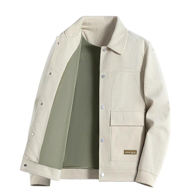 Herren Winter Cordjacke Lässiger dicker warmer Mantel 5XL khaki von Joom DACH