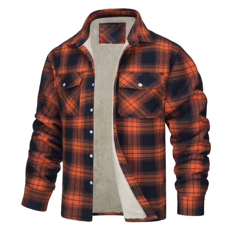 Herren Winter Plaid Verdickt Langarm Lose Warme Hemd 2XL von Joom DACH