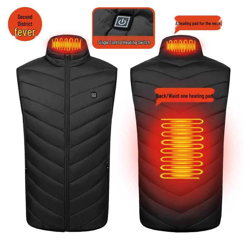 Herren Winter Smart Elektrische Beheizbare Weste mit 28 Heizzonen M von Joom DACH