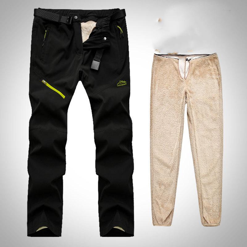 Herren Winter Übergröße Warme Jogginghose Lockere Freizeithose Softshellhose XXL von Joom DACH