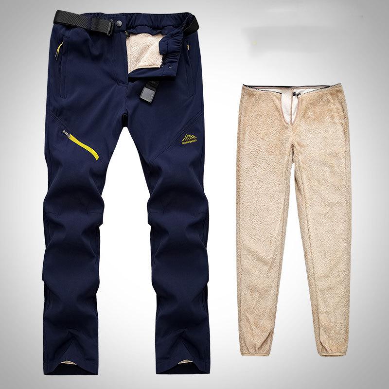 Herren Winter Übergröße Warme Jogginghose Lockere Freizeithose Softshellhose XXL von Joom DACH