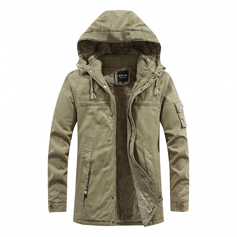 Herren Winterjacke Parka Mantel ... S khaki von Joom DACH