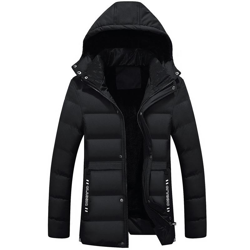 Herren Winterjacke und Mantel Baumwollmantel Parkajacke Herren Winddichte dicke warme Herrenjacke S schwarz von Joom DACH