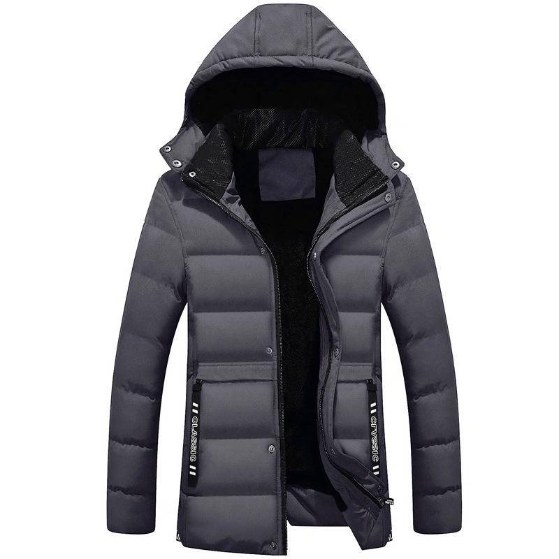 Herren Winterjacke und Mantel Baumwollmantel Parkajacke Herren Winddichte dicke warme Herrenjacke XXXXL grau von Joom DACH