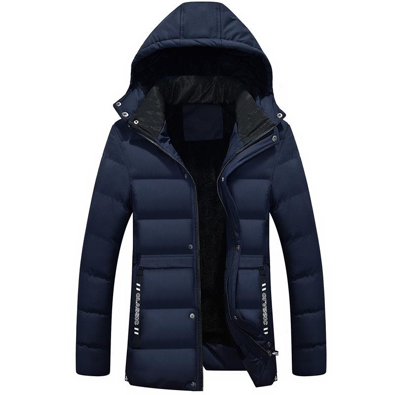 Herren Winterjacke und Mantel Baumwollmantel Parkajacke Herren Winddichte dicke warme Herrenjacke XXXXL blau von Joom DACH
