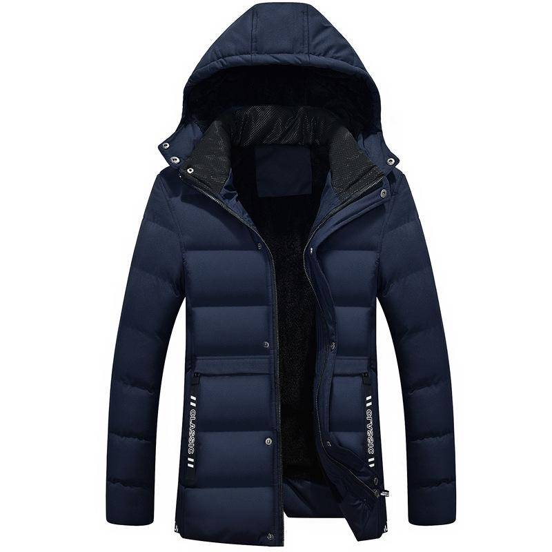 Herren Winterjacke und Mantel Baumwollmantel Parkajacke Herren Winddichte dicke warme Herrenjacke XXXXL blau von Joom DACH