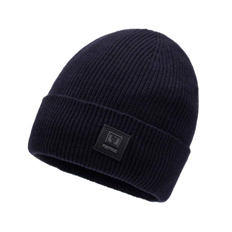Herren Wollmütze Winter Warme Mütze Samt Dicke Strickmütze Reitmütze navy blau von Joom DACH
