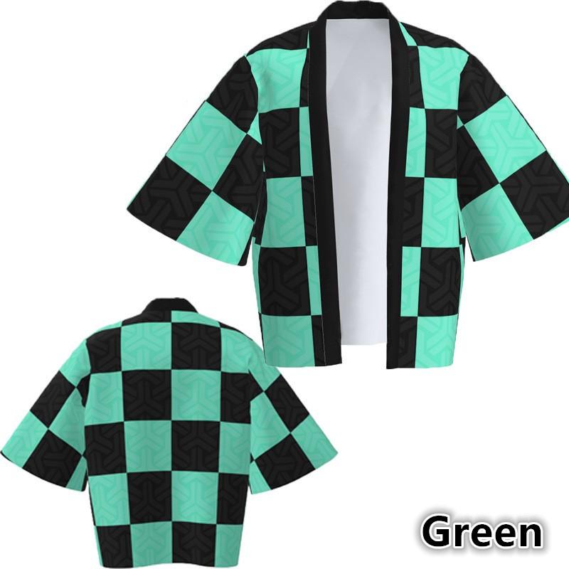 Herren und Damen Demon Slayer Anime Peripheral Haori Kimono Jacke Tanjiro Set Bademantel Umhang Pyjamas L von Joom DACH