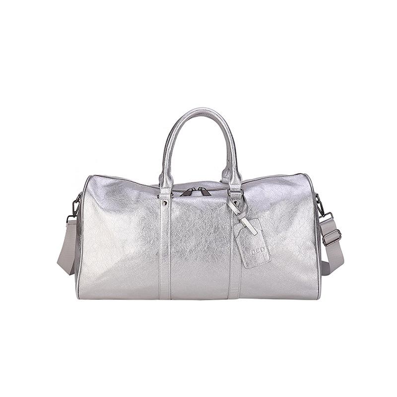 Herren und Damen Kurzstrecken-Geschäftsreise Großes Fassungsvermögen Pendeln Wasserdichtes Handgepäck Tasche Haushaltskleidung Aufbewahrungstasche Reisetasche silber von Joom DACH