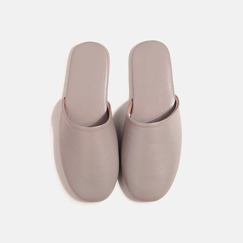 Herren- und Damen-Lammfell-Hausschuhe - Atmungsaktives Leder für Zuhause Men's L (42-43) graue von Joom DACH