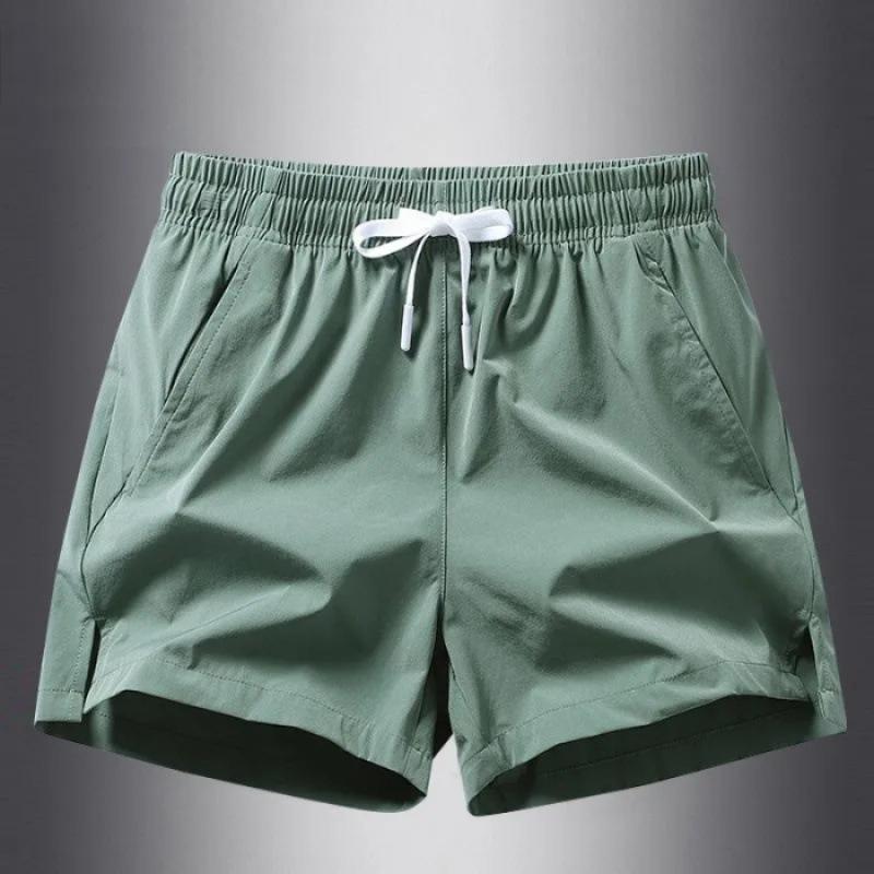 Herren- und Damen-Sweathose Sommer Neuer Stil Eisseide Schnelltrocknend Outdoor Laufen Fitness Lässig Vielseitig Paarshorts Dreiviertelhose 3XL grün von Joom DACH