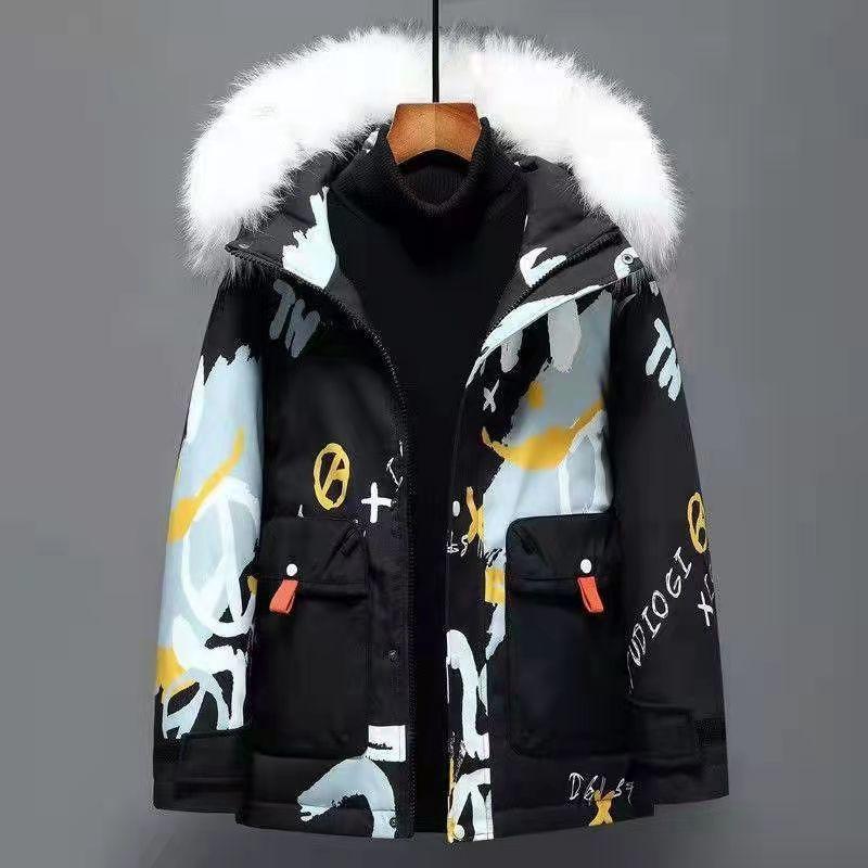 Herren und Damen verdickte Daunenjacke Winter New Couple Coat Top 3XL von Joom DACH