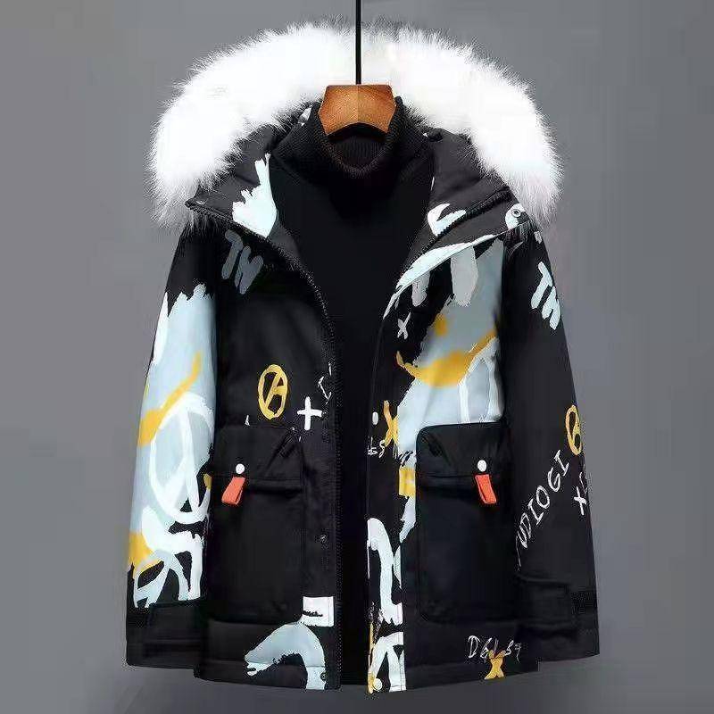 Herren und Damen verdickte Daunenjacke Winter New Couple Coat Top 3XL von Joom DACH