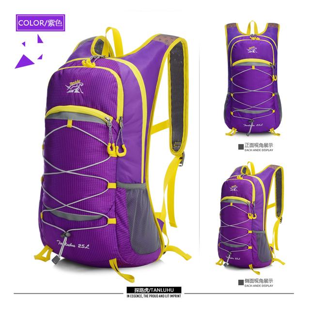 Herren- und Damenrucksack, wasserdichter Fahrradrucksack, Rucksäcke, Packsack, Reitrucksack, Ride-Rucksack, Freizeittasche One Size violett von Joom DACH