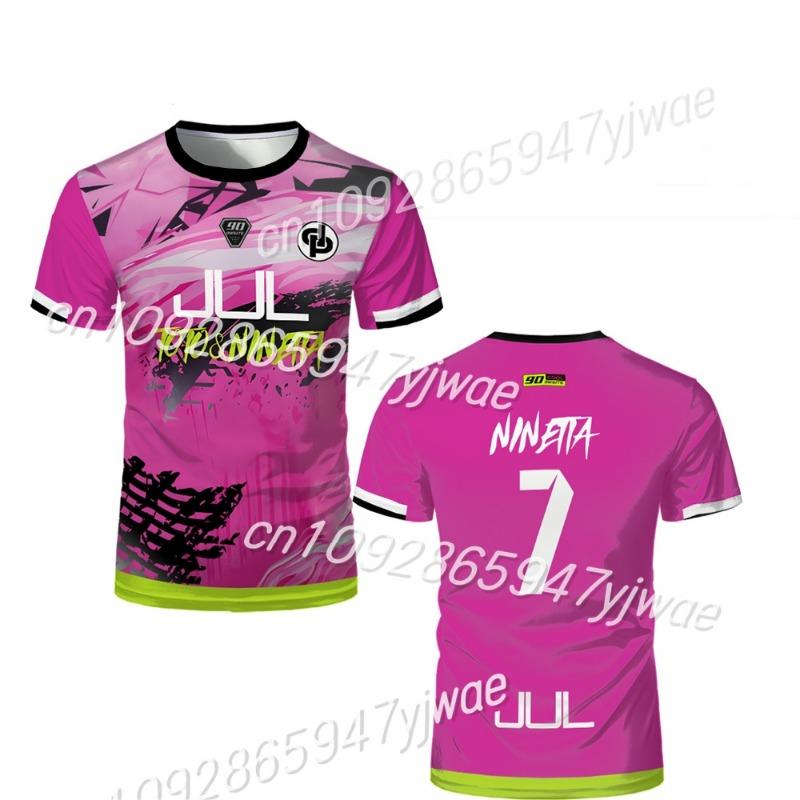 Herrenfußball Herren T-Shirt Jul Trikot Hohe Qualität Kurzärmelig Futsal Fußballuniform Damen 90 Minuten Trikot MM9 T-Shirts S von Joom DACH