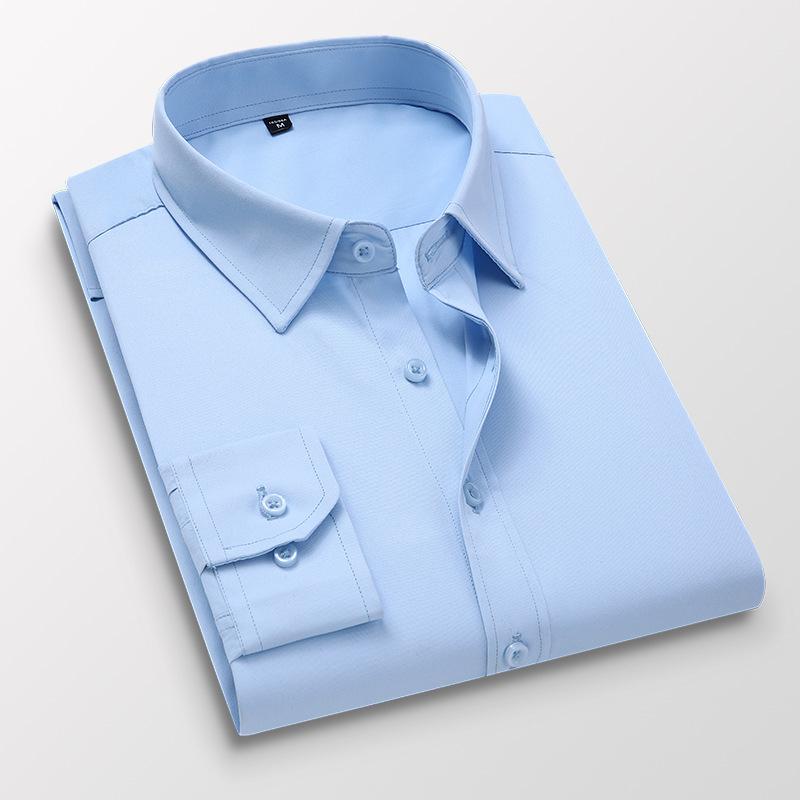 Herrenhemden mit langen Ärmeln, der Trend der neuen Herren-Freizeithemden, koreanisches Slim-Shirt L hellblaue Herrenhemden mit langen Ärmeln, der Trend der neuen Herren-Freizeithemden, koreanisches Slim-Shirt L hellblaue von Joom DACH