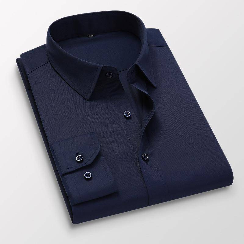 Herrenhemden mit langen Ärmeln, der Trend der neuen Herren-Freizeithemden, koreanisches Slim-Shirt L dunkelblaue Herrenhemden mit langen Ärmeln, der Trend der neuen Herren-Freizeithemden, koreanisches Slim-Shirt L dunkelblaue von Joom DACH