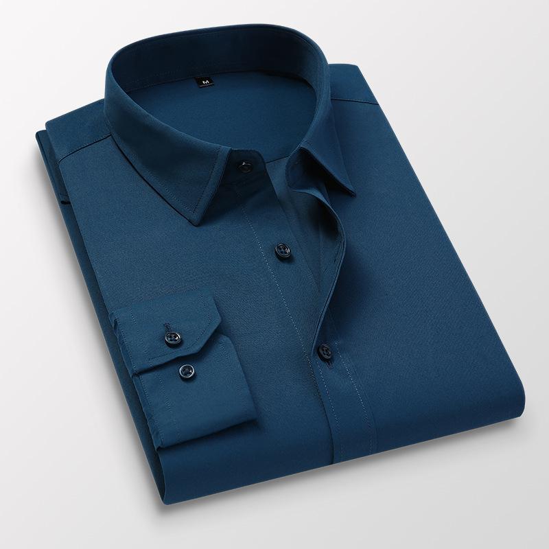 Herrenhemden mit langen Ärmeln, der Trend der neuen Herren-Freizeithemden, koreanisches Slim-Shirt L navy blau Herrenhemden mit langen Ärmeln, der Trend der neuen Herren-Freizeithemden, koreanisches Slim-Shirt L navy blau von Joom DACH