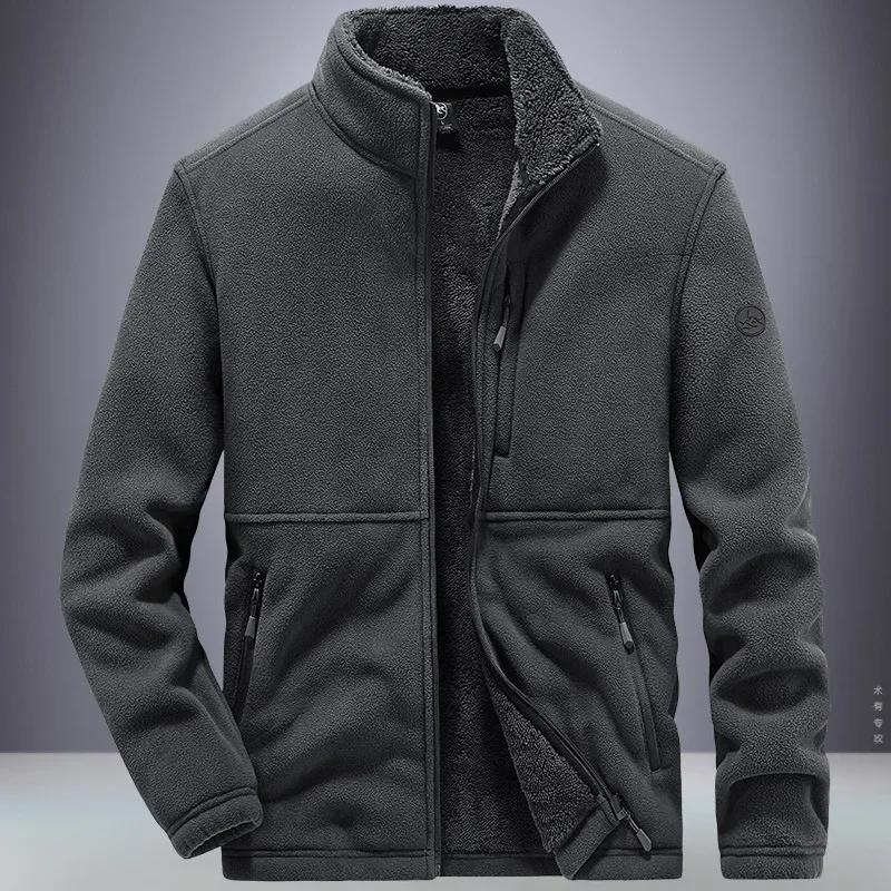 Herrenjacken Herren Winter Warme Jacken Fleece Verdickte Kapuze Lässige Baumwollmäntel Sportbekleidung Große Sweatshirts L von Joom DACH
