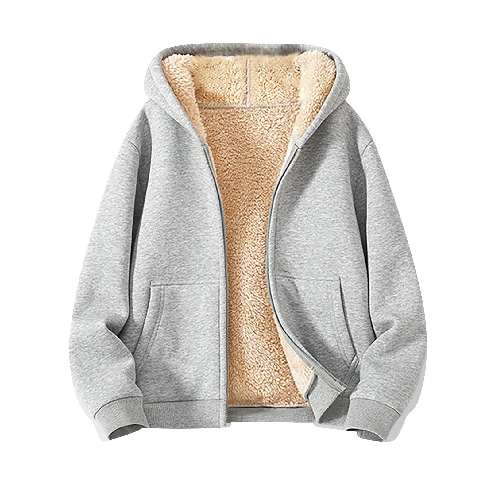 Herrenmantel, schwerer und dicker Fleece-Kapuzenpullover für Herren XXXXXL Herrenmantel, schwerer und dicker Fleece-Kapuzenpullover für Herren XXXXXL von Joom DACH