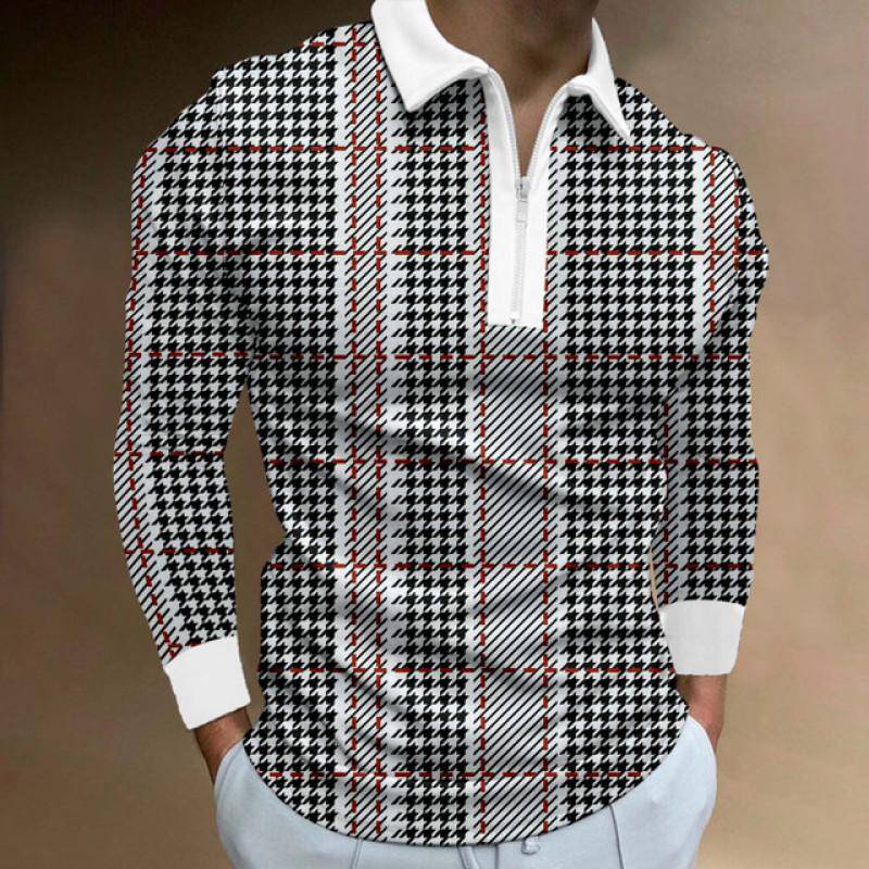 Herrenmode Frühling Herbst Polyester Poloshirt 3D Digitaldruck Casual Golf Poloshirt Tops 4XL Herrenmode Frühling Herbst Polyester Poloshirt 3D Digitaldruck Casual Golf Poloshirt Tops 4XL von Joom DACH