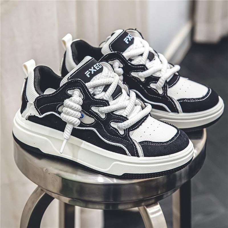 Herrenmode Laufschuhe Street Hiphop Skateboard Schuhe Chunky Comfy Soft Casual Sneakers Männer Tenis Masculino Schuhe Männlich 39 von Joom DACH