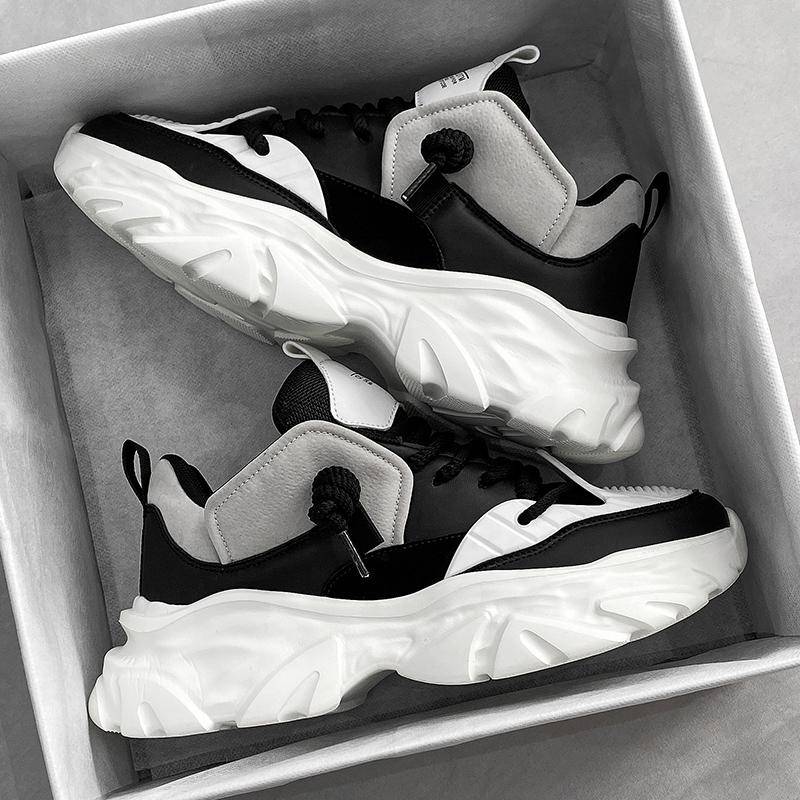 Herrenmode Laufschuhe Street Hiphop Skateboard Schuhe Chunky Comfy Soft Casual Sneakers Männer Tenis Masculino Schuhe Männlich 39 von Joom DACH