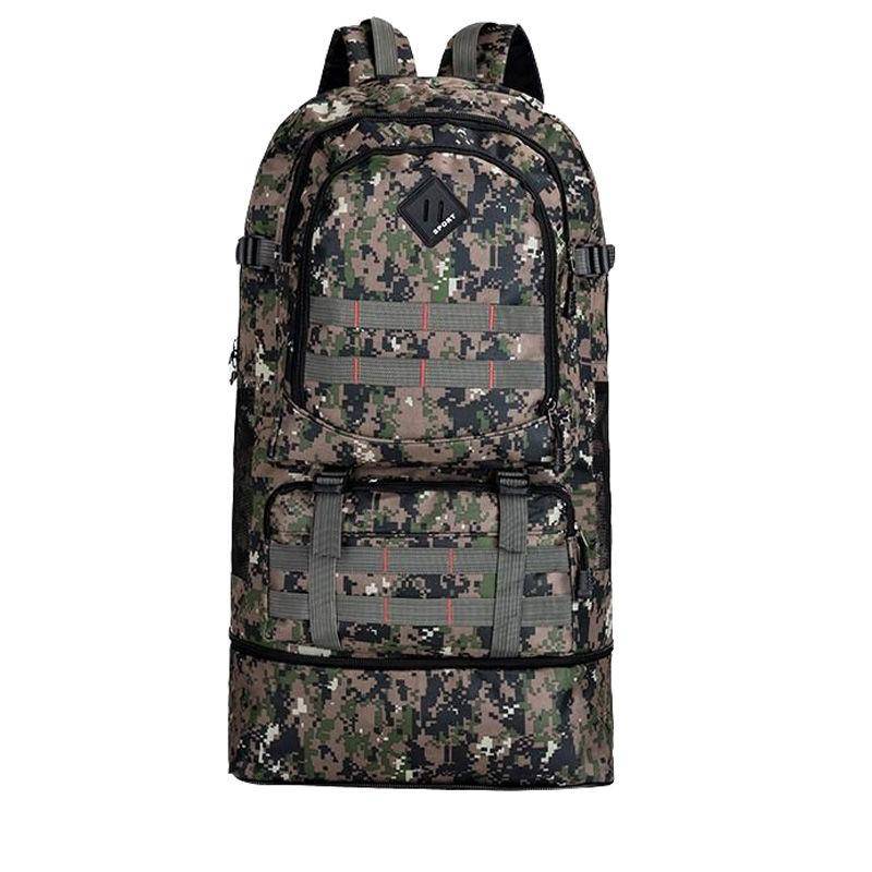 Herrenrucksäcke Outdoor-Bergsteigertaschen mit großem Fassungsvermögen von 70 Litern Camouflage-Rucksäcke Herren-Reisetaschen Rucksäcke Sport-Reisetaschen One Size camouflage von Joom DACH