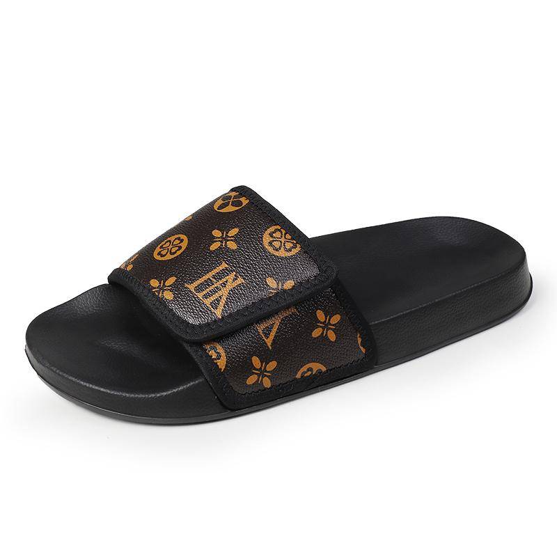 Herrensandalen aus echtem Leder, bequeme Herrensandalen, Hausschuhe, Sommerschuhe für Herren, Verkauf, echte Herren-Slipper, Flip-Flops 44 von Joom DACH