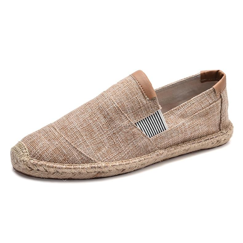 Herrenschuhe, lässig, atmungsaktiv, Segeltuchschuhe für Herren, chinesische Mode, weiche Slip-on-Espadrilles für Herren, Slipper 46 khaki von Joom DACH