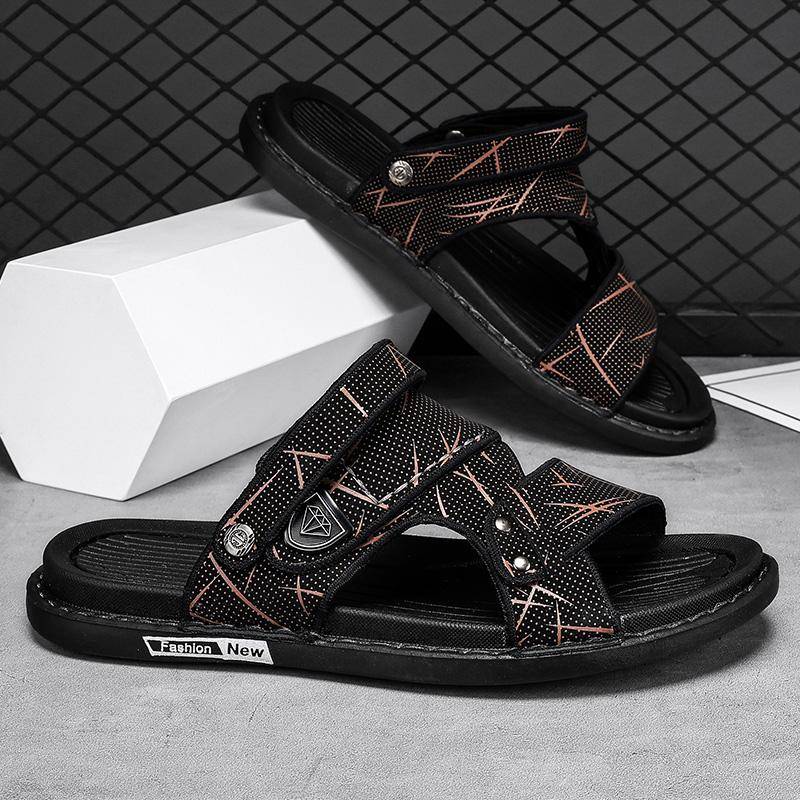 Herrenschuhe 2024 Sandalen Hausschuhe für Herren Sandalen Leder Herrensandale Günstig Sommer Birkinstock Homme Erwachsene Herrensandale Echt 39 von Joom DACH