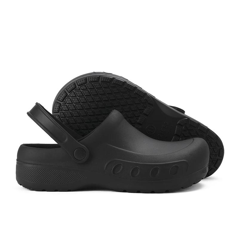 Herrenschuhe EVA Plateausandalen für Männer Anti-Rutsch-Laufsohle Komfort Garten Wasserdichte Sandalen Große Größe 40-49 Hausschuhe Zapatos 41 schwarz von Joom DACH