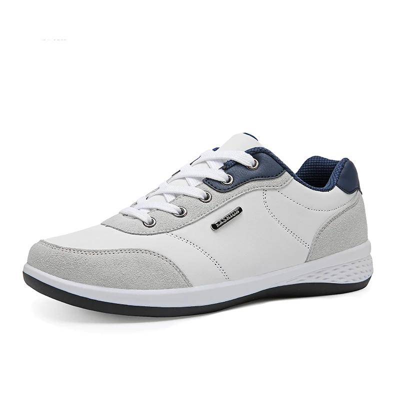 Herrenschuhe Frühling Herbst Wasserdichte Walking-Sneaker Freizeit Herren Leder Sportschuhe Rutschfestes Schuhwerk Tennis für Herren 48 von Joom DACH