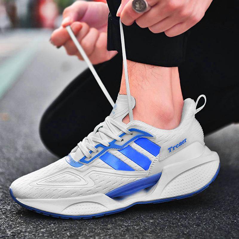 Herrenschuhe Frühling Sportschuhe Mode Herren Freizeitschuhe Mesh atmungsaktiv Student Laufschuhe Herren 40 schwarz von Joom DACH