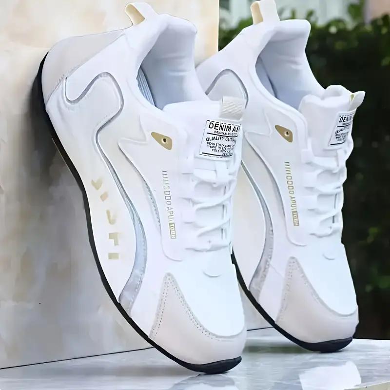 Herrenschuhe Obermaterial aus Leder Neue Reiseschuhe Mode Herren Sneakers Herren 42 weiß von Joom DACH