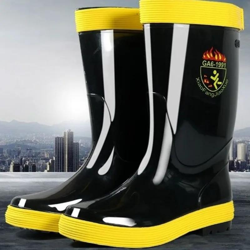 Herrenschuhe Rutschfeste Regenstiefel für Herren PVC Wasserdichte Gummistiefel Teenager Verschleißfeste Galoschen Stadtweite Zehen Plastik Gummistiefel 44 von Joom DACH