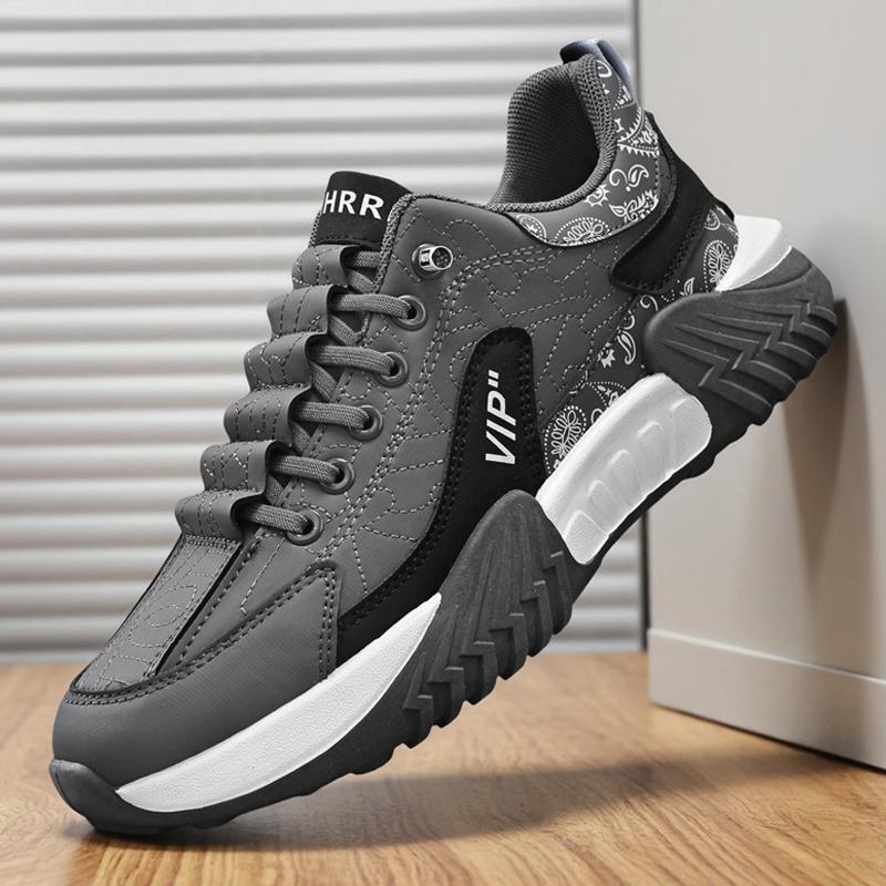 Herrenschuhe Sneaker Herren Freizeitschuhe Luxuriös Atmungsaktiv Herren Walking Schuhe Trend für Herren Laufschuhe Herrenschuhe Hip Hop Streetwear 39 grau von Joom DACH