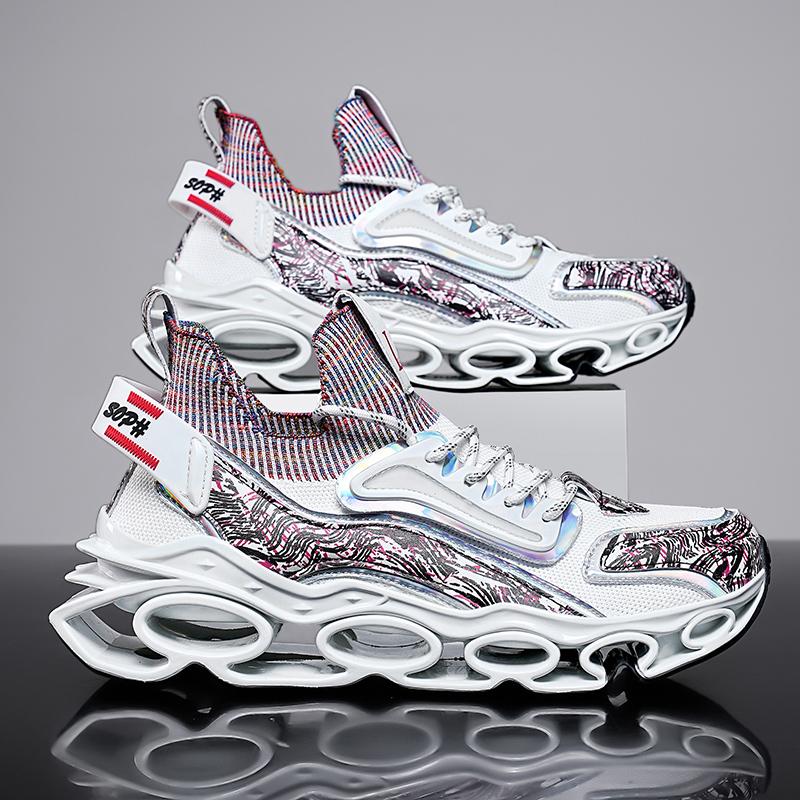 Herrenschuhe Sneakers Herrentennis Luxusschuhe Herren Casual Trainer Race Atmungsaktive modische Halbschuhe Laufschuhe für Männer 46 von Joom DACH