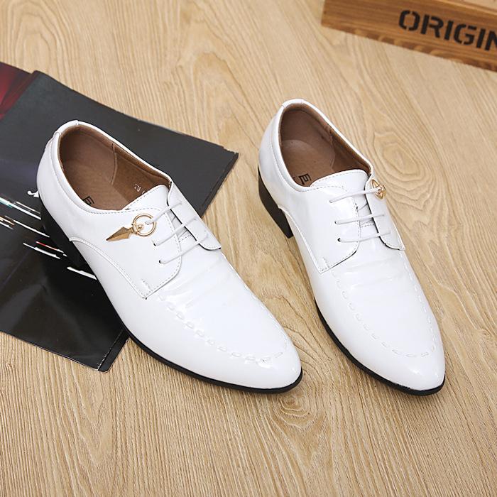 Herrenschuhe Sommer Business Formelle Kleidung Atmungsaktive Herren Britische Persönlichkeit Jugend Kleine Lederschuhe 36 Bräutigam Lederschuhe 37 Größen 41 elfenbein von Joom DACH