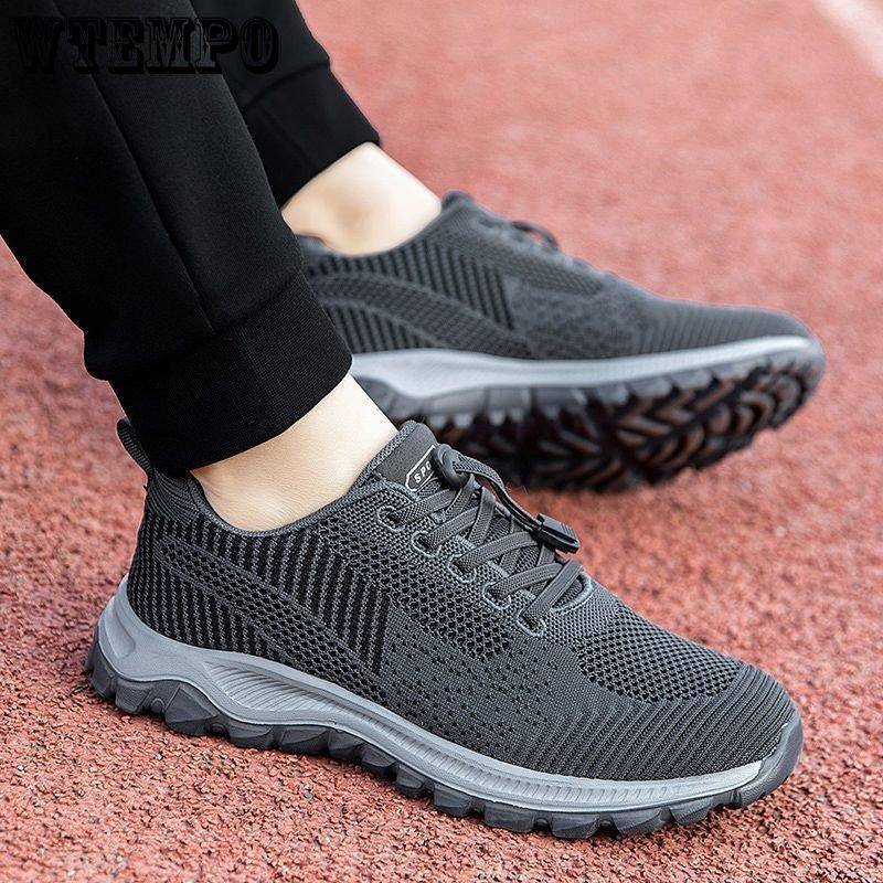 Herrenschuhe Sommer Sneakers Herren Schnürschuhe Sport Freizeitschuhe Turnschuhe Atmungsaktiv Jogging Walking Schuhe Tennisschuhe 44 grau von Joom DACH