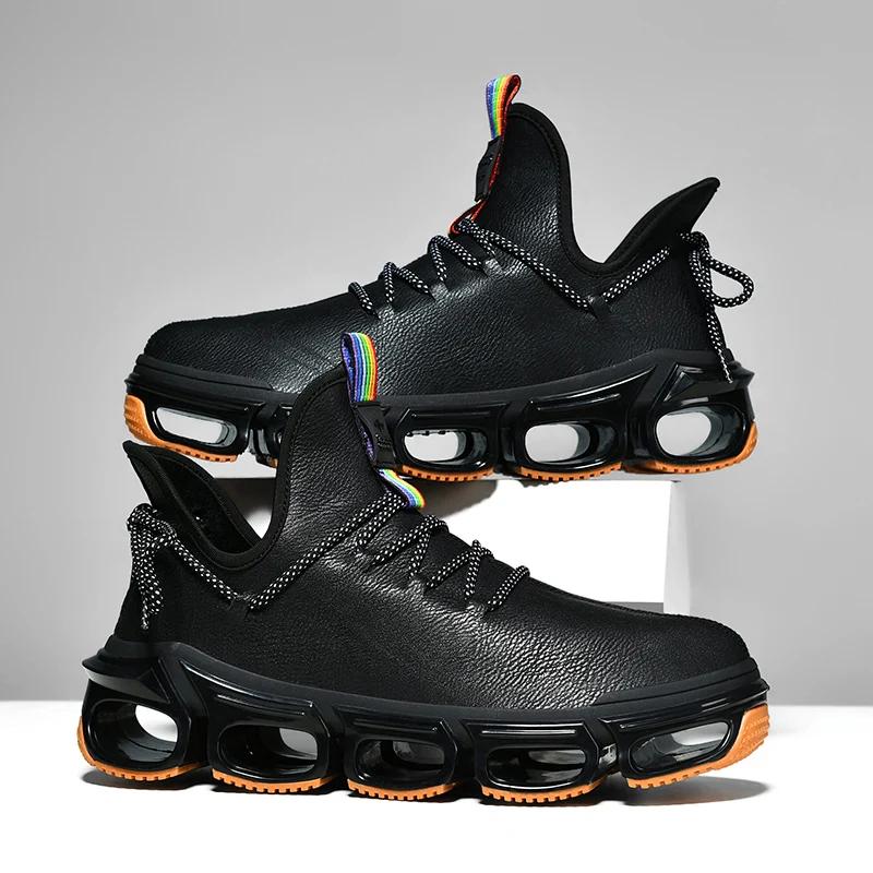 Herrenstiefel Neue Winterhausschuhe Warme Herrenschuhe Wasserdicht Rutschfest Plüsch-Sneaker Männliche Tennisschuhe Stiefel Herren-Sneaker Winter 46 von Joom DACH