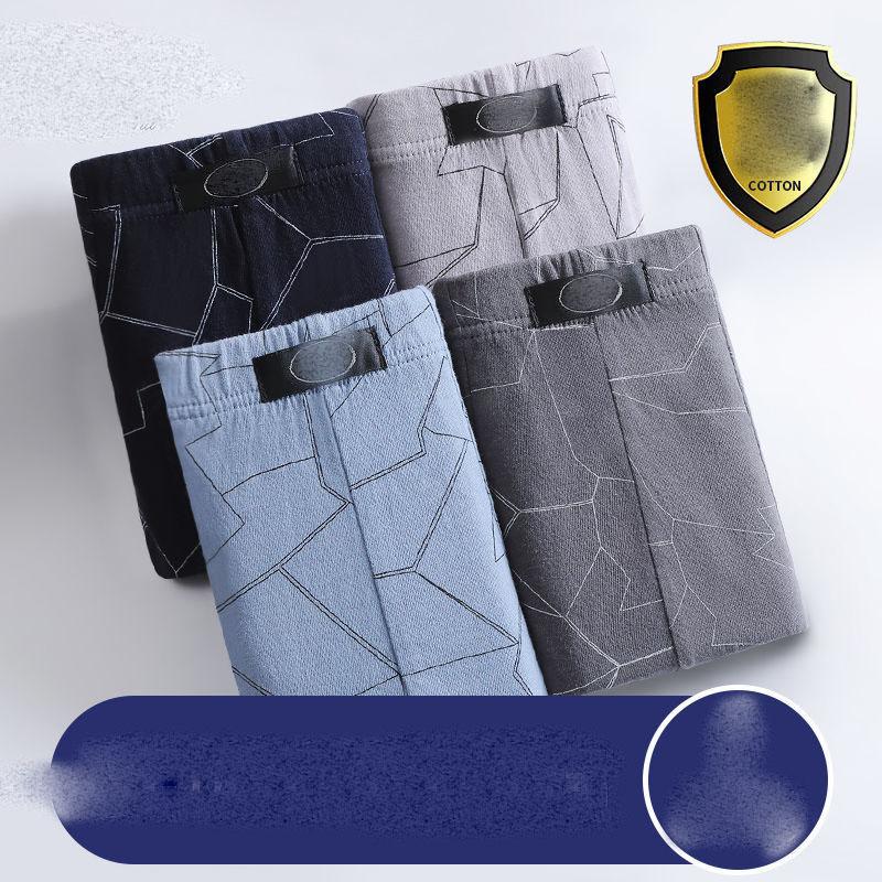 Herrenunterwäsche Vierteilige Herren-Boyshorts aus Baumwolle, atmungsaktive Boxershorts für junge Männer, Frühling und Sommer, Jungen-Trend, kurze Shorts. 3XL 185 von Joom DACH