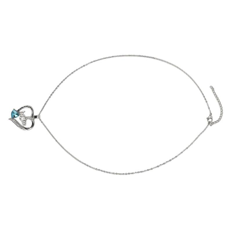Herzförmige Buchstabenanhänger Halskette Damen Legierung Strass Halskette Schmuck Accessoire für Mutter von Joom DACH