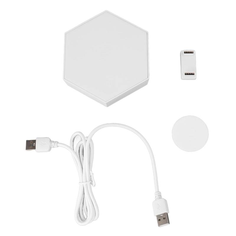 Hexagon LED-Wandleuchte Touch Control LED-Leuchten Panel USB-Stromversorgung für Schlafzimmer Spielzimmer von Joom DACH